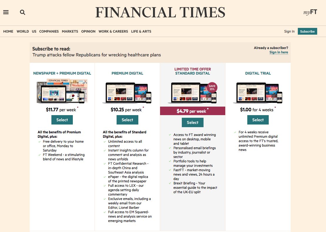 Media Paywalls: Paid-For News, Rather Than Paid News, Is Transforming The Way We Consume The Media 1 Ft paywall