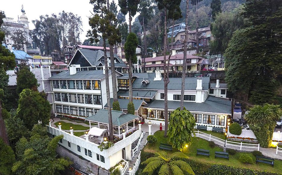 The elgin palace overlooks the mighty kanchenjunga, in the lap of the most expensive tea estates of the world.