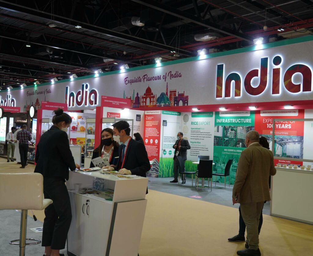 India stalls at exhibitor halls