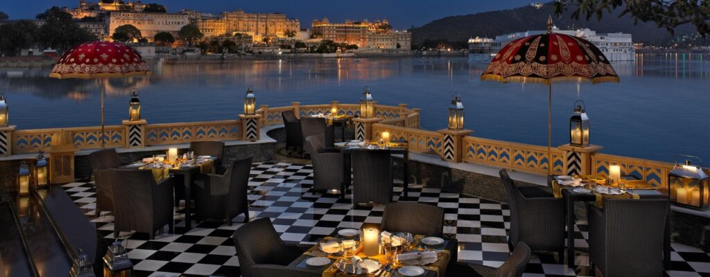10 Of India’s Most Romantic Restaurants 12 Sheesh mahal leela udaipur romantic restaurant