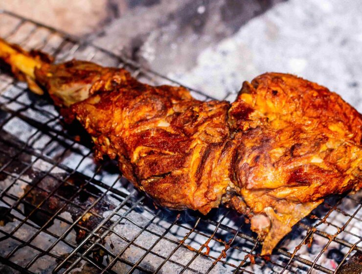 Kolhapuri roast mutton