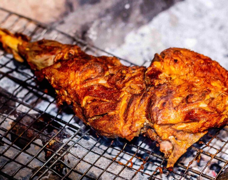 Kolhapuri roast mutton