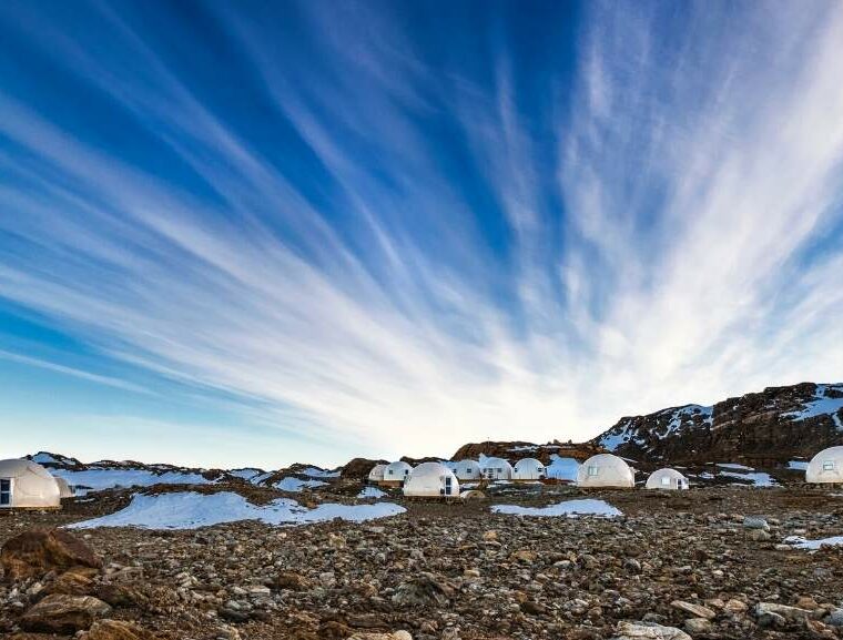 Antarctica, south pole, glamping, white desert