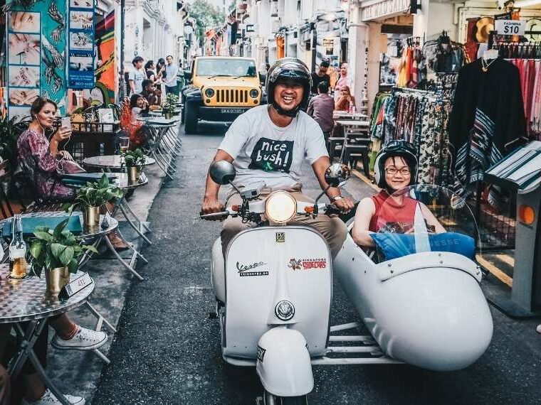 Singapore, singapore tourism, city tours, vespa, sidecars