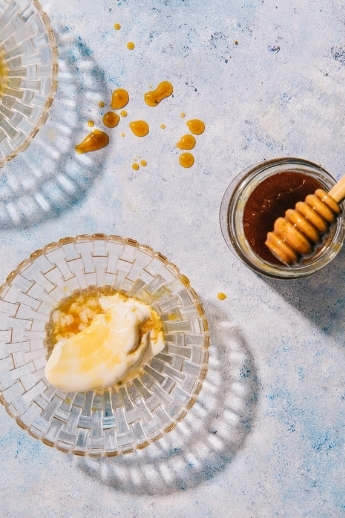 Kabuli chana ice cream with gondhoraj granita