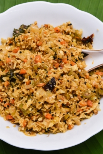 Cabbage thoran kappa chakka kandhari