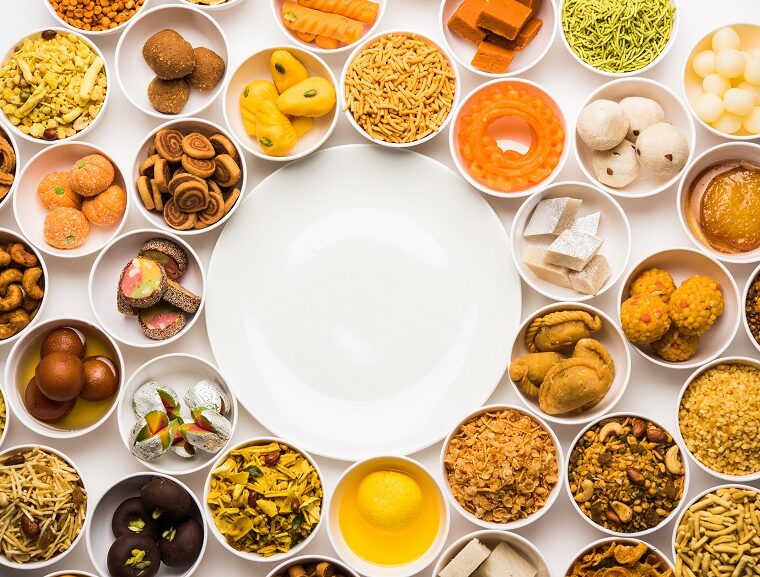 It's a sweet and savoury platter this diwali