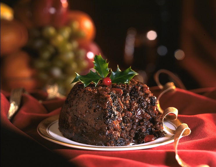 How did the christmas pudding find its way into india?