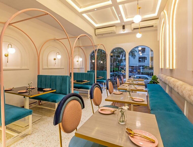 Take in the intricate interiors of moner bistro and dessert bar with this lavish high tea