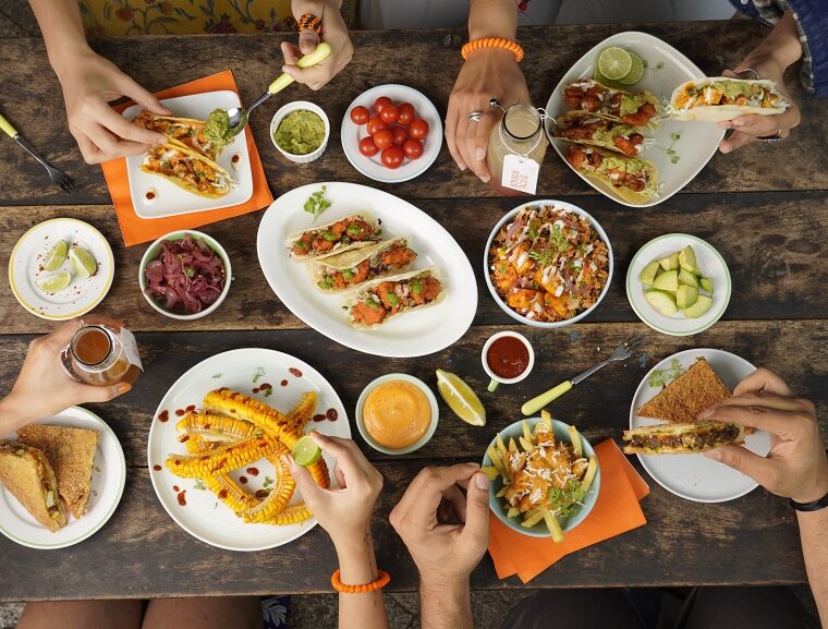 It's a mexican-indian love affair at bombay taco company