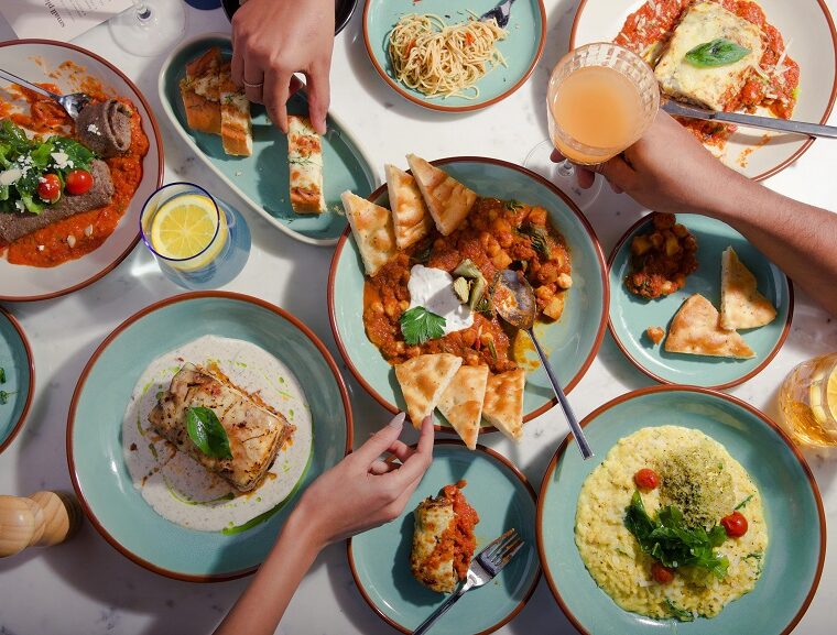 It's a feast for vegetarians at la pôz place