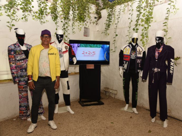 Narendra kumar's collection was also on display amongst several notable works at olive.