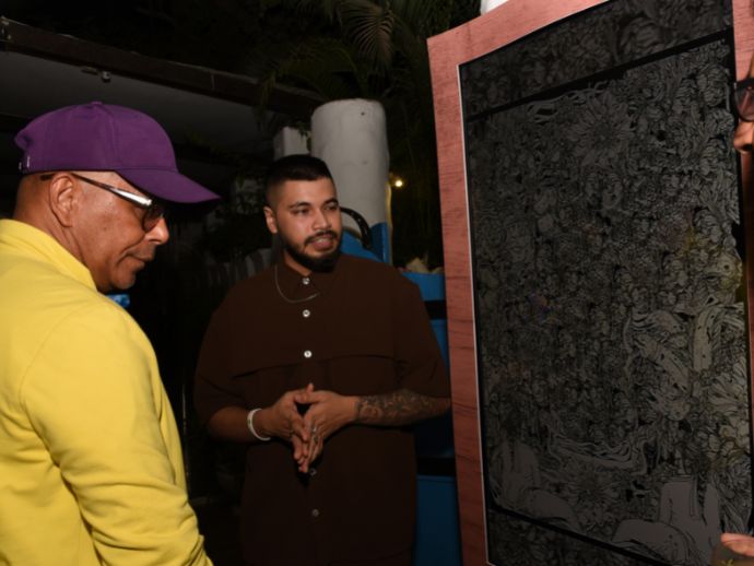 The oliverse saw santanu hazarika display his nft art.