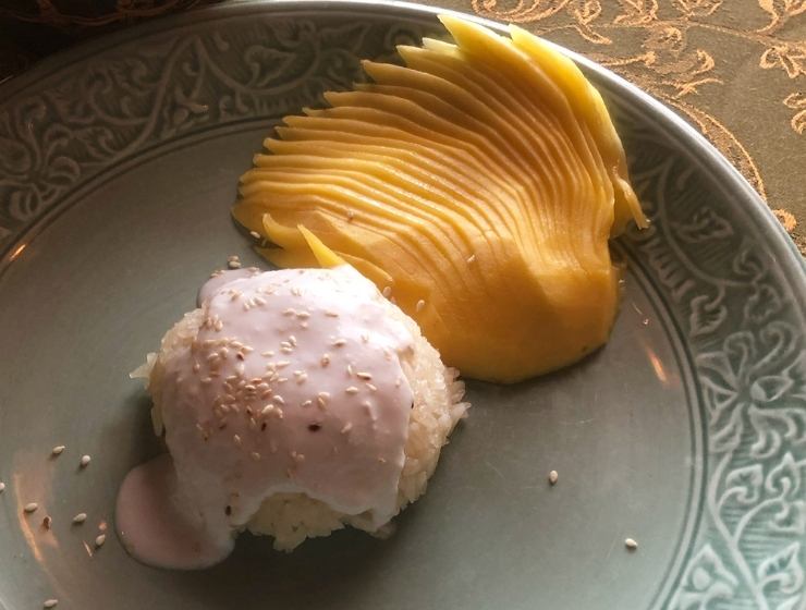 Mango sticky rice at the silk route imperial new delhi