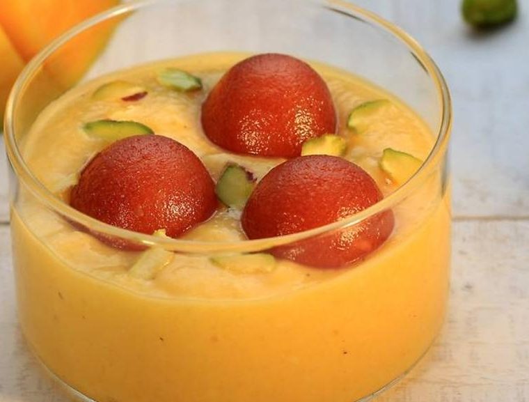 Mango jamun phirni