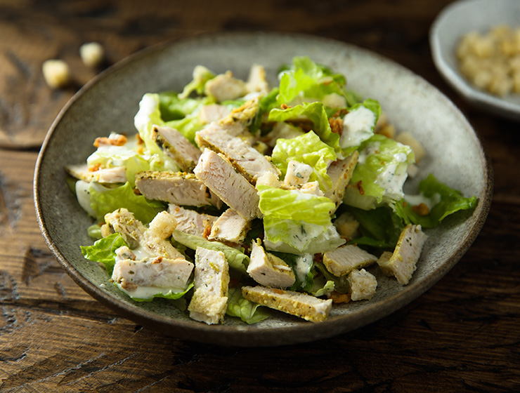 Turkey caesar salad featured