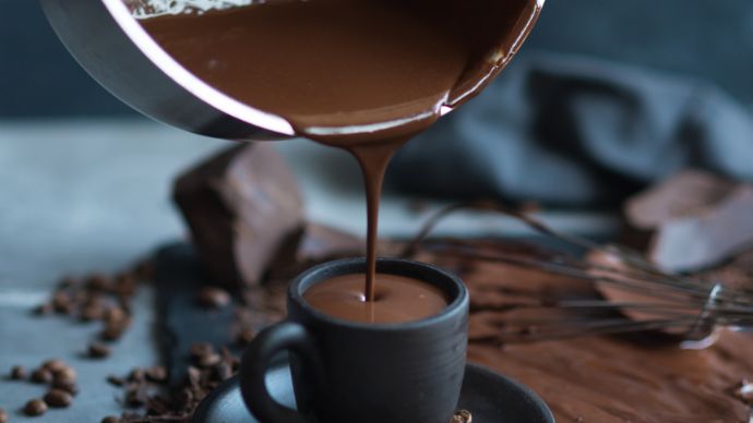 Ashwagandha hot chocolate by zama organics.