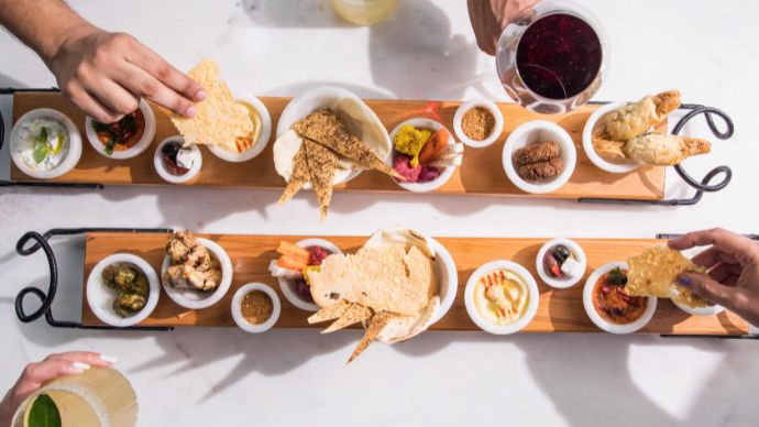 The White-Walled Wonderful Olive Cafe &Amp; Bar Comes To Chandigarh 6 The mezze platter at olive is a must-try for chandigarh.