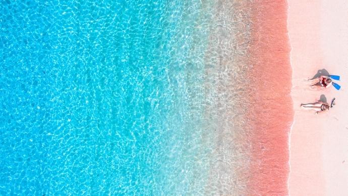 Pink beach