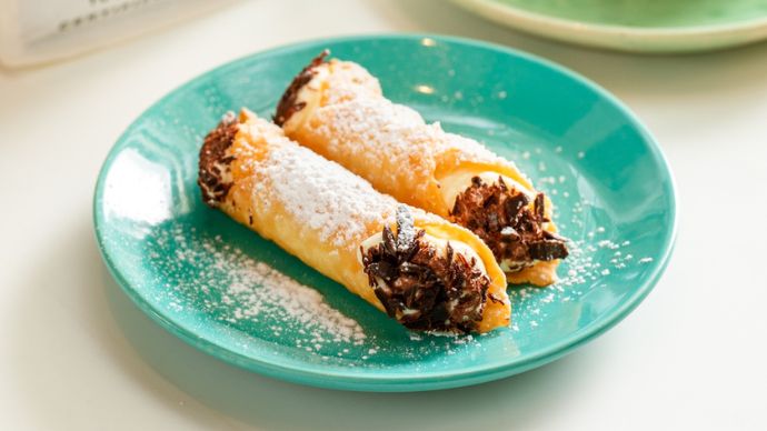 Cannolo siciliano.