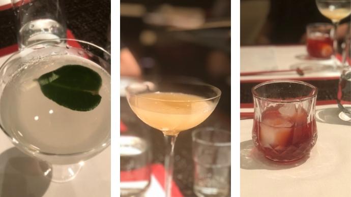 Celebrating Hapusa At Megu 2 Cocktails made with hapusa at the dinner.