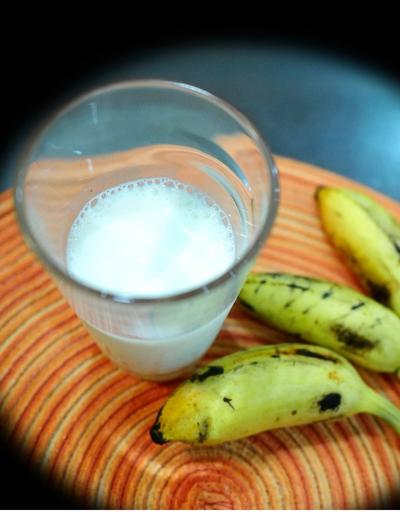 Paalum pazhamum is an auspicious treat offered to legendary king mahabali on onam day. Image: sumitha suseelan.  