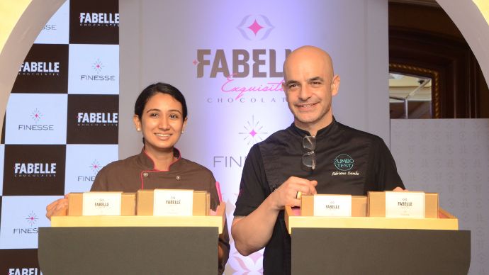Fabelle Finesse By Itc Ltd. Is One Of The Finest, Thinnest Chocolates Ever Made... 3 Master chocolatier ruby and chef adriano zumbo at the launch of the finest chocolate fabelle finesse in mumbai.