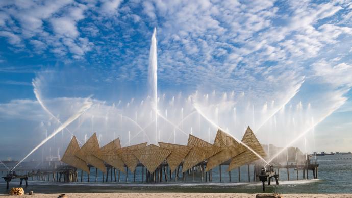 Central Beach Bazaar At Sentosa Is Singapore'S Hottest New Attraction 2 Sentosa musical fountain