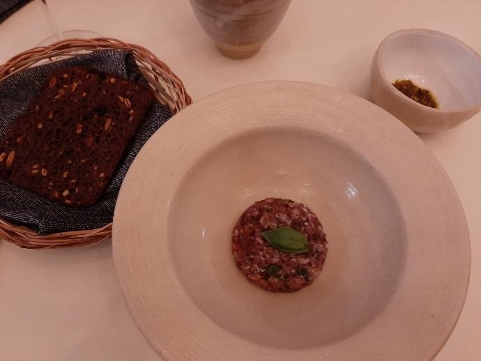 10-course sit-down dinner at noon