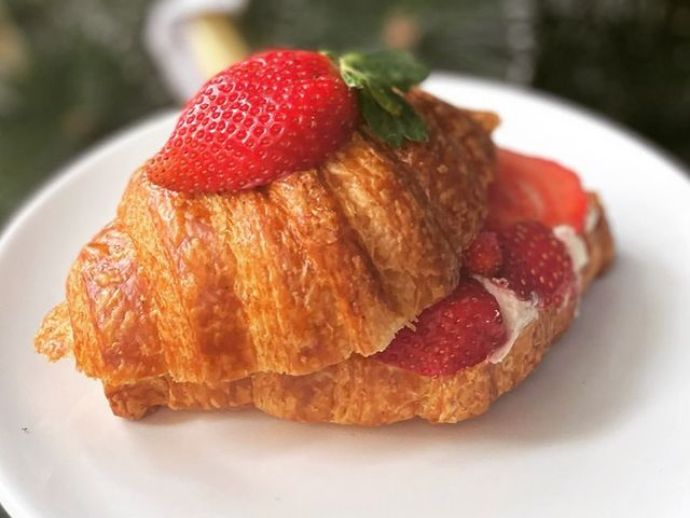 Strawberry croissant at mag street bread co.