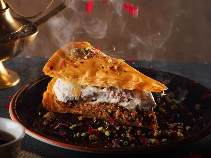 National baklava day at bayroute, mumbai. Image credit: instagram.