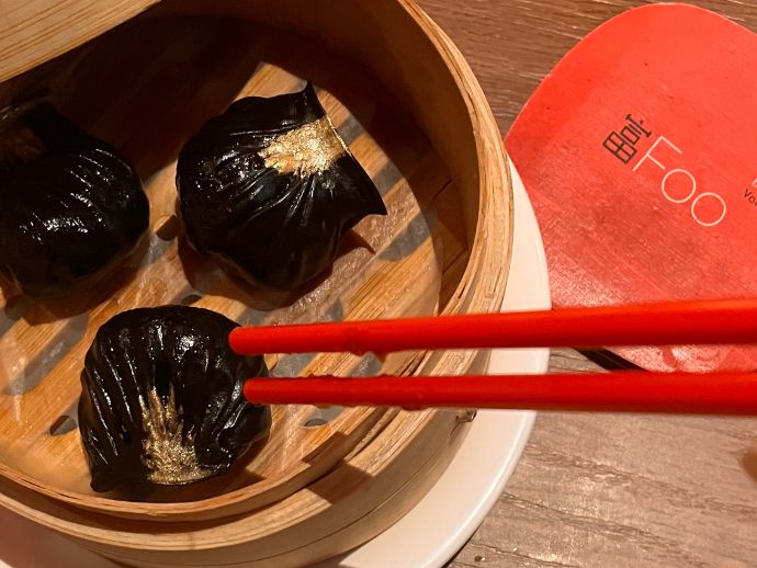 Foo Powai: A Stirring Asian Awakening For The Palate And Eyes 5 Charcoal har-gow dim sum at foo powai. Image: pratishtha rana.