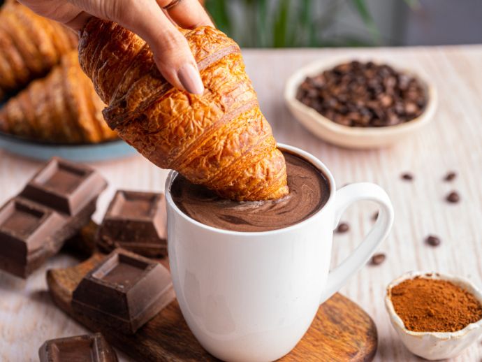 Pain au chocolate croissant at smoke house deli.