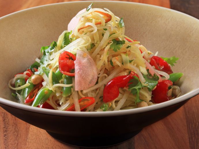 Being Vegan In Kolkata: Explore The Palatable World Of Plant-Based Dishes When In The City Of Joy 3 Green mango and papaya salad at the fatty bao.