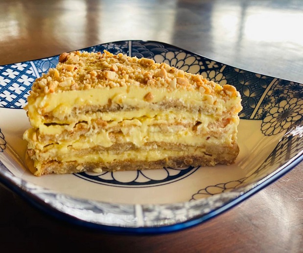 Bolo sans rival traditional goan dessert