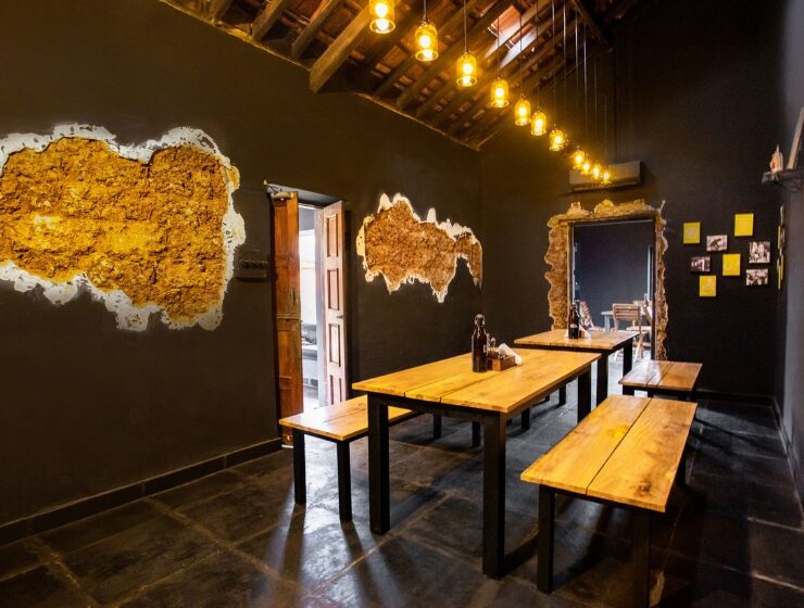 Goa's half pint all-black interiors.