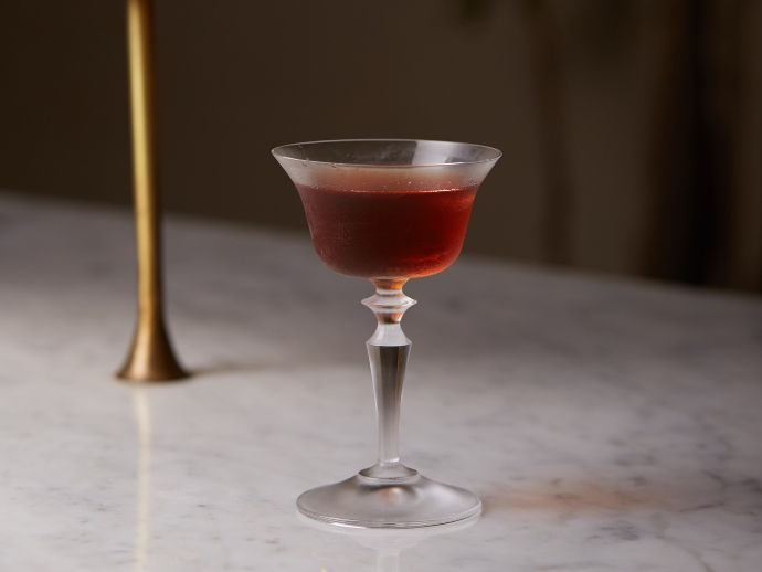 Red ribbon cocktail
