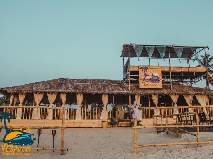 Vespucci beach shack, goa