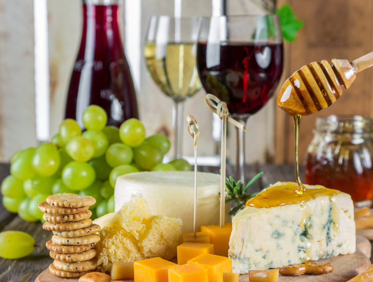 Feature wine food