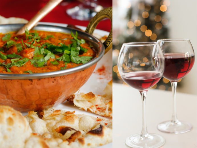 New Year’s Calling: Expert Tips On Exciting Food And Wine Pairings You Must Try 2 Pairing wines with indian cuisine can be an interesting affair. Image: pexels.