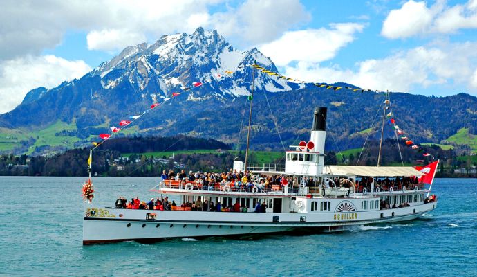 Cruising On Lake Lucerne’s Paddleboat Steamers In Switzerland 12 Lake lucerne, switzerland, steamboat