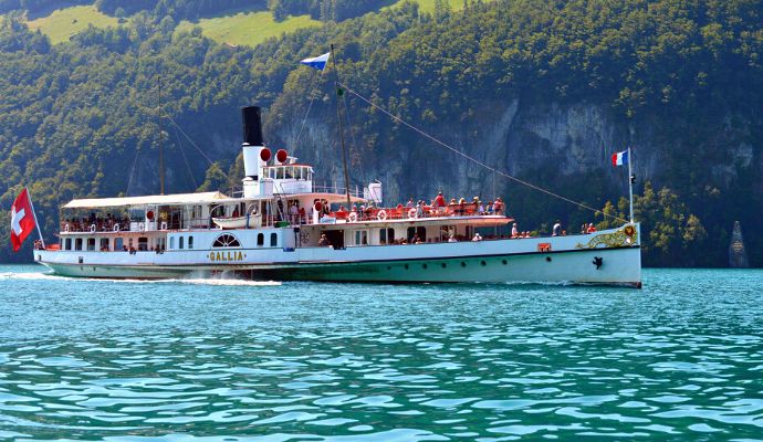 Cruising On Lake Lucerne’s Paddleboat Steamers In Switzerland 13 Lake lucerne, switzerland, steamboat