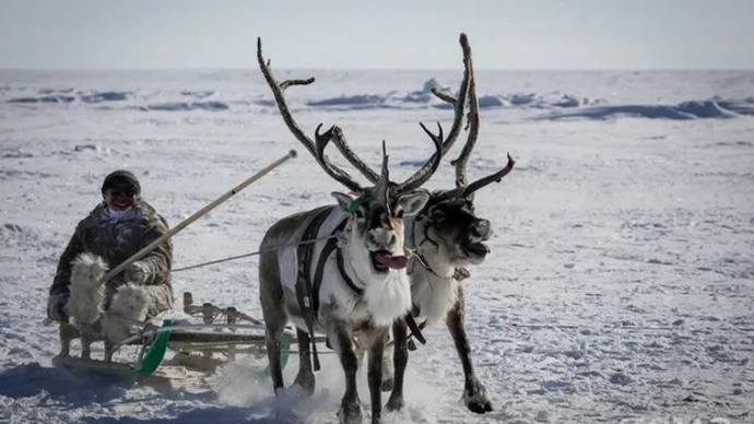 Snowfall in yakutsk