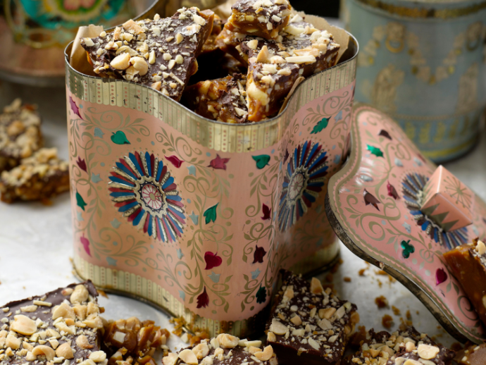 Chocolate nut brittle